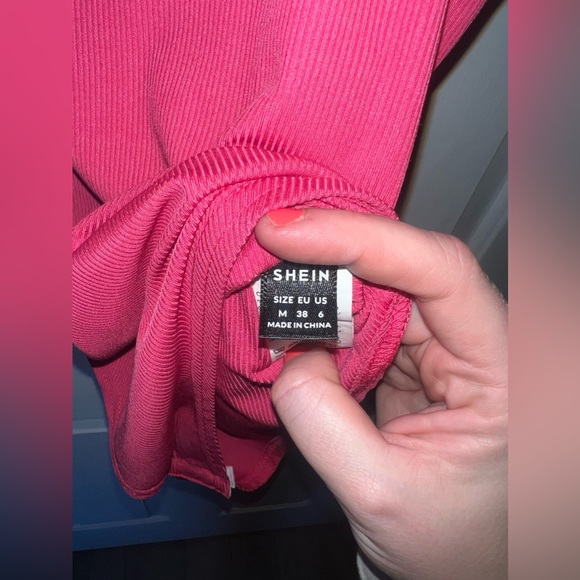 Pink Ruffle Strap Bodysuit - Picture 3 of 3